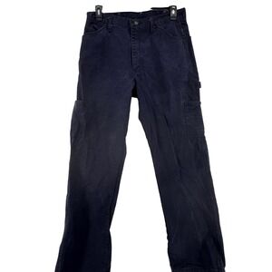 Bulwark FR Carpenter Pants Mens 31x30 Navy Blue Flame Resistant Workwear Utility